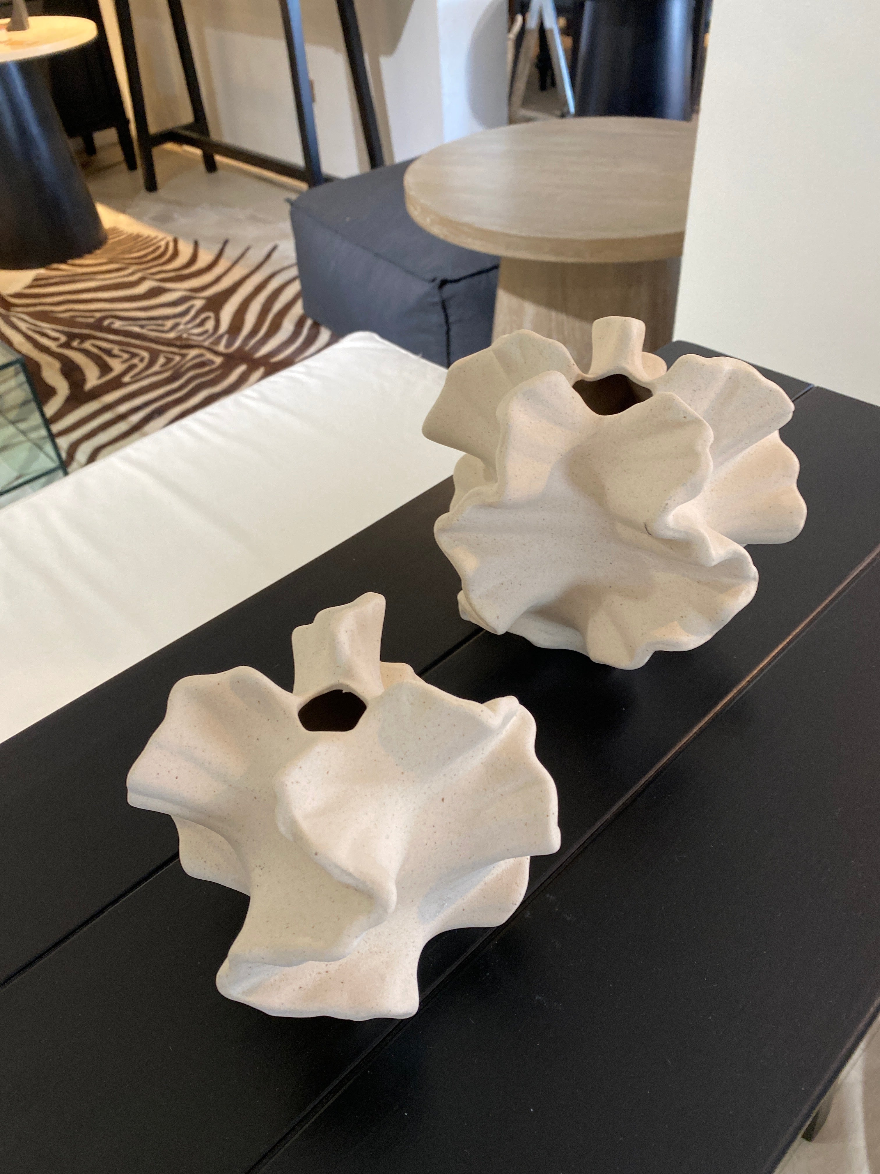 Adorno abstracto coral chico