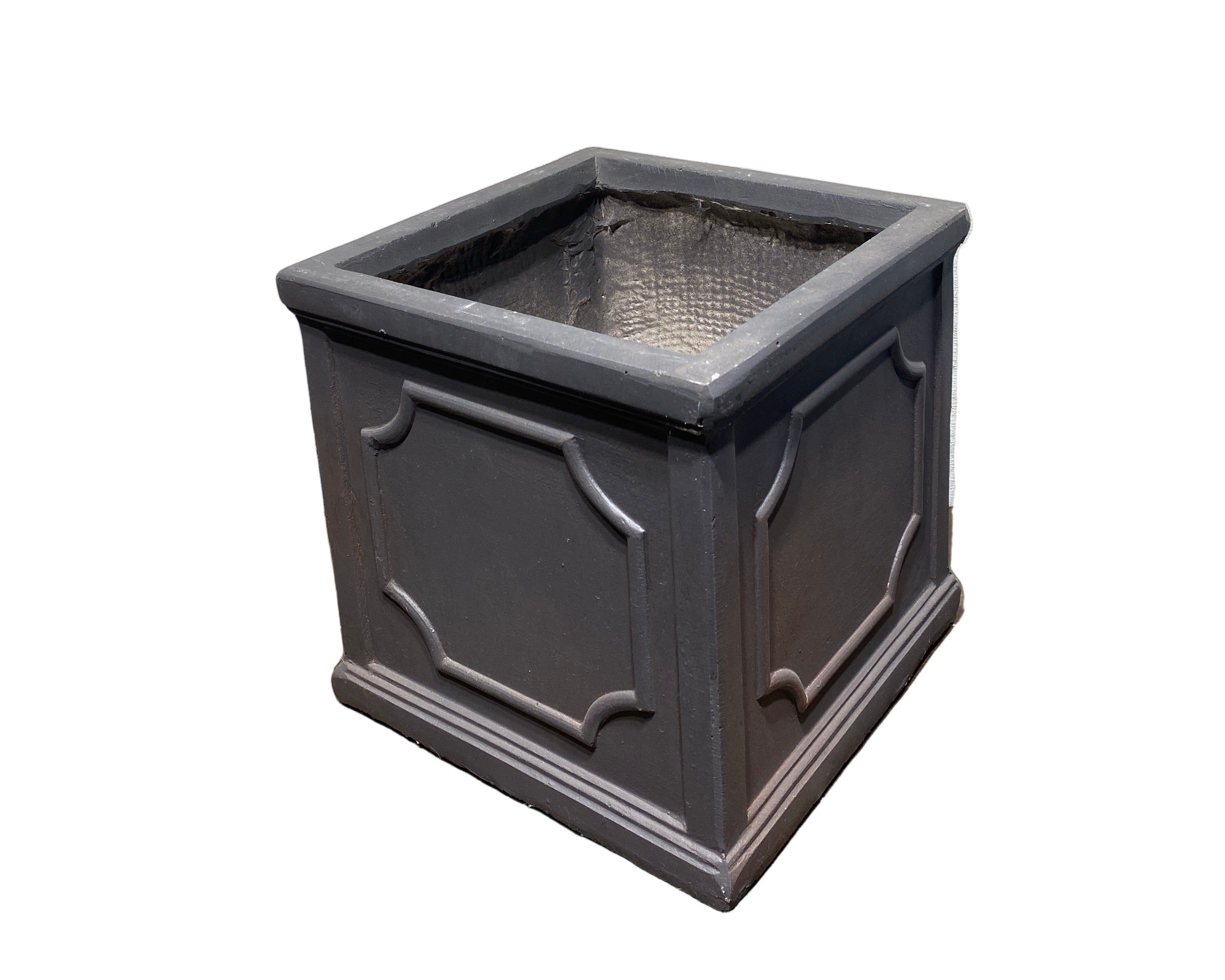 Macetero cubo negro S