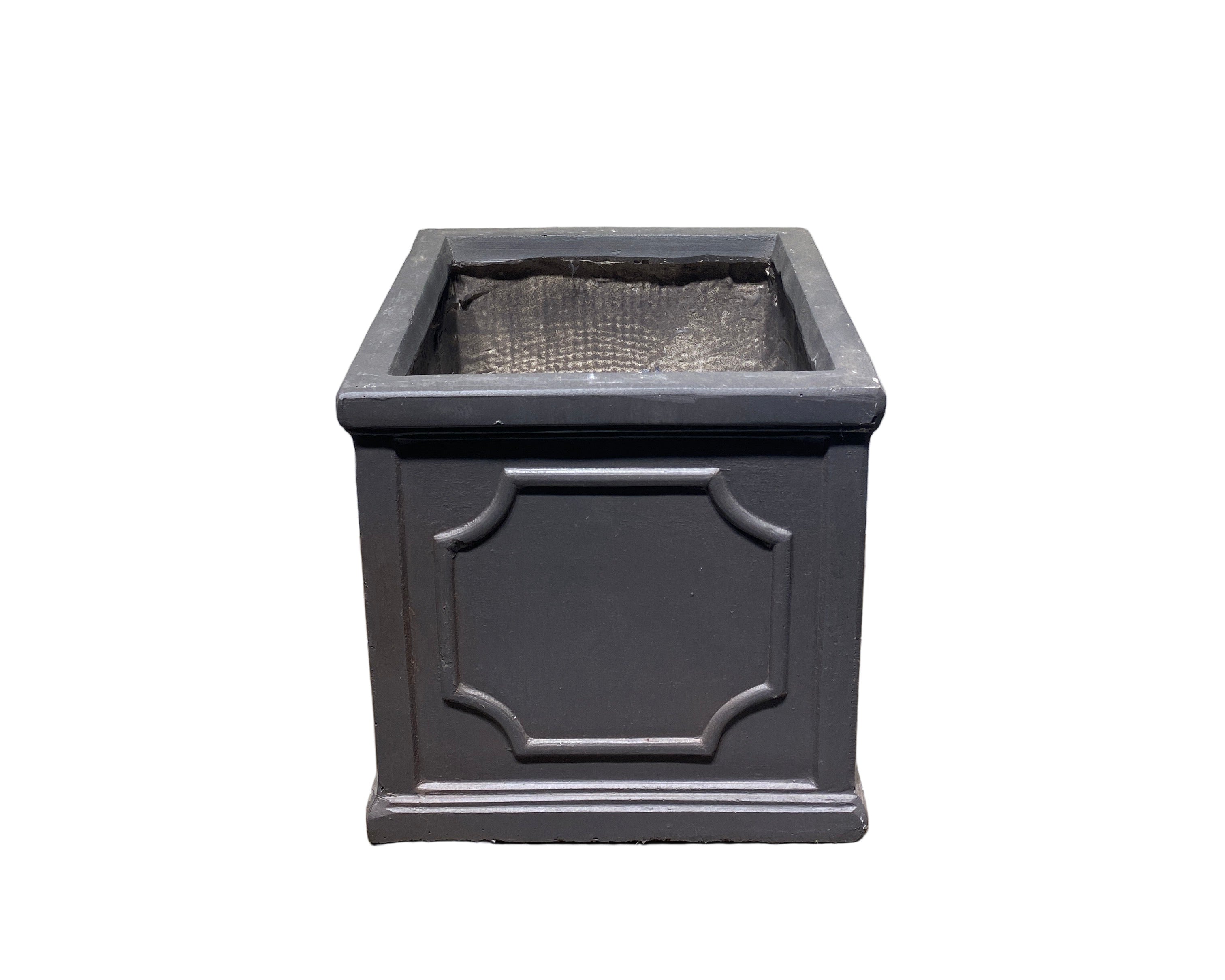 Macetero cubo negro S