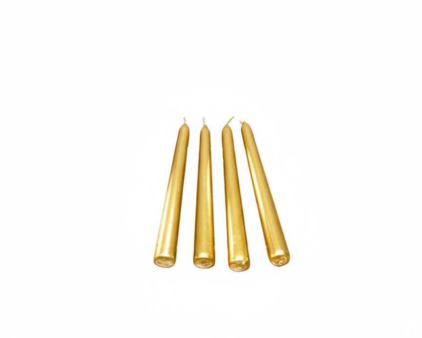 Set 4 velas doradas