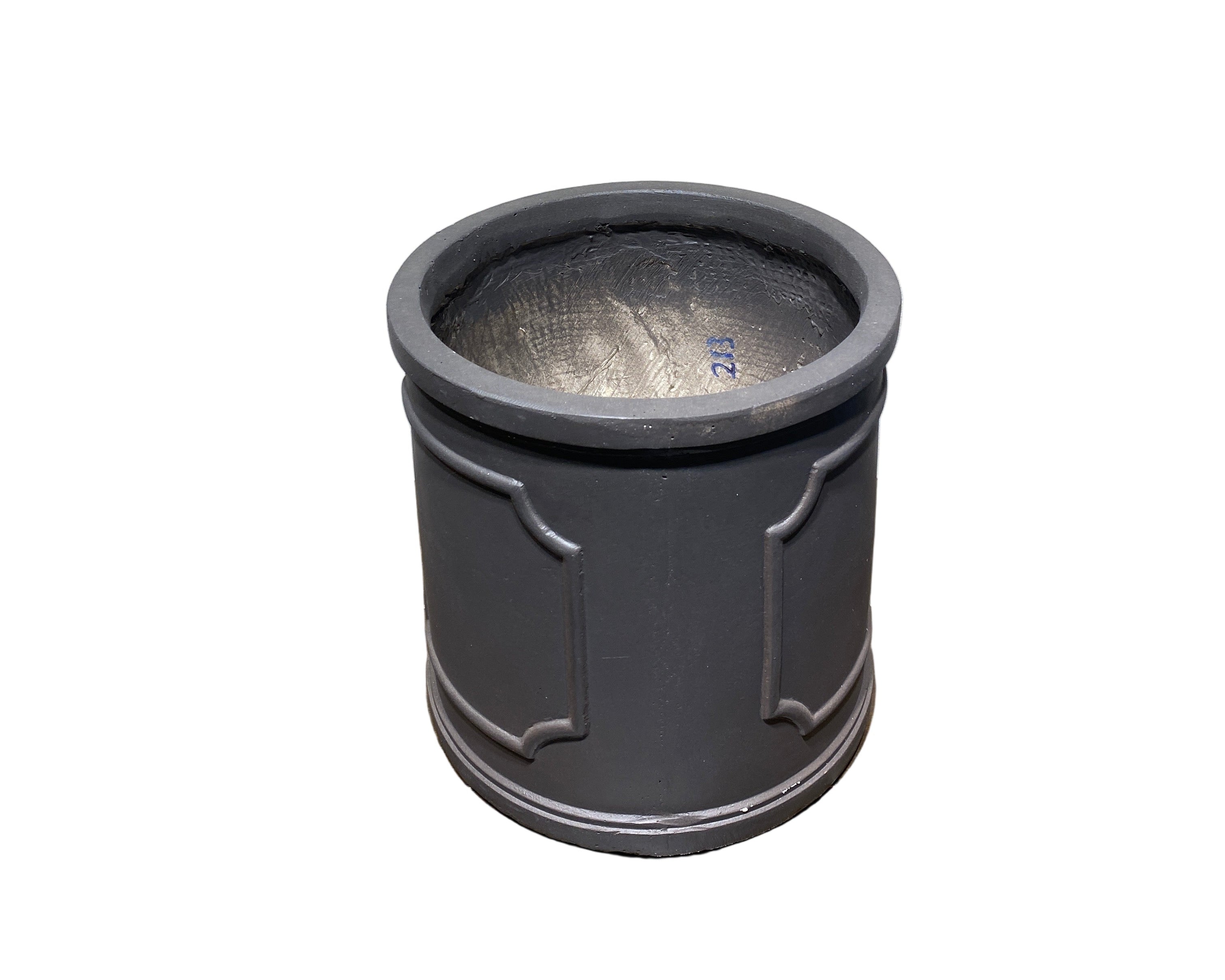 Macetero cilindro negro S