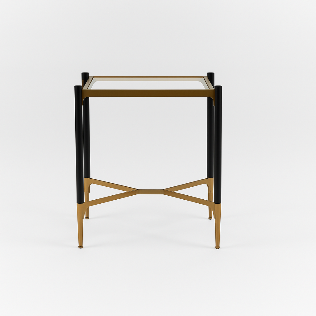 Mesa Lateral Fierro Vidrio