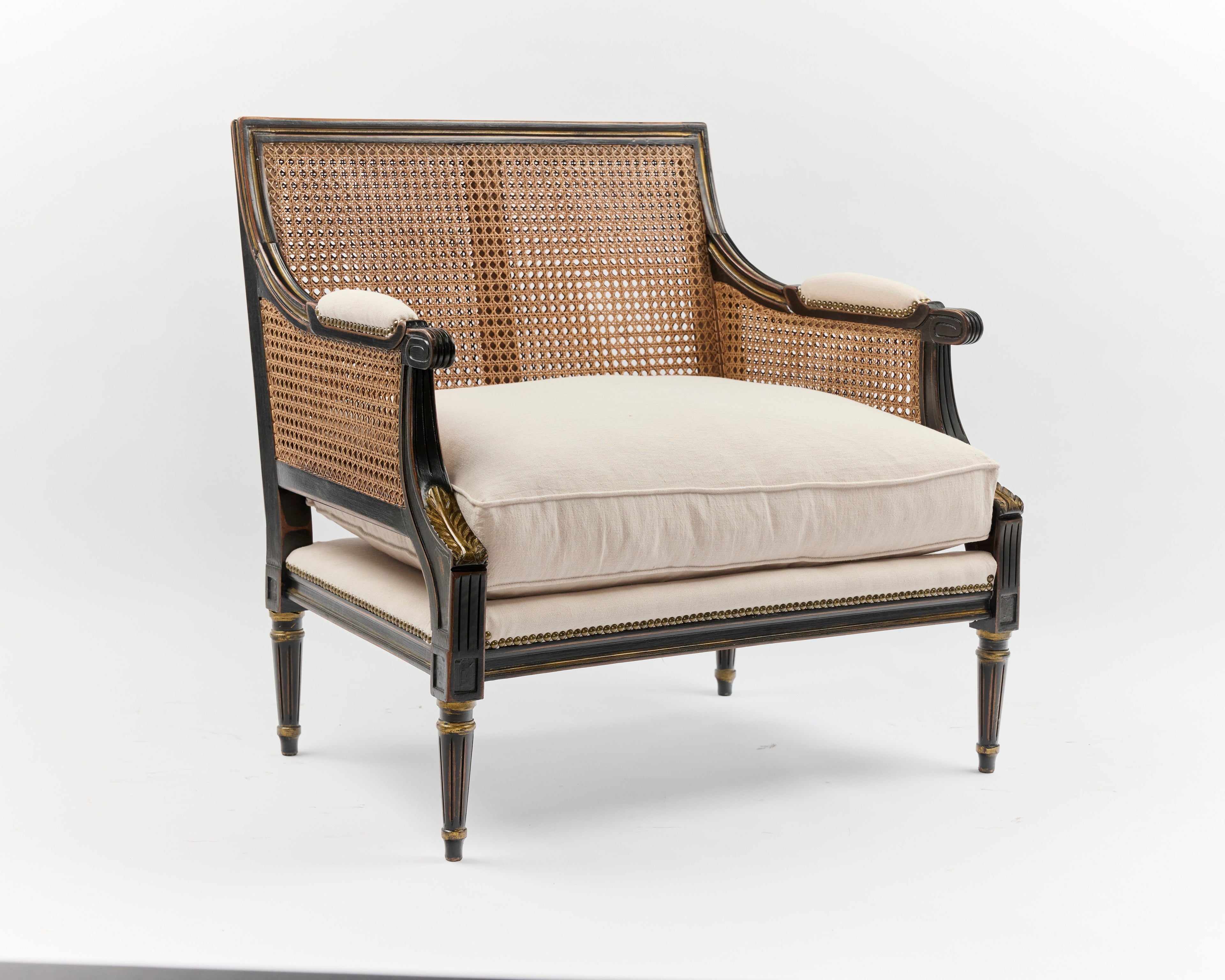 Sitial Tallado Espiga Junco