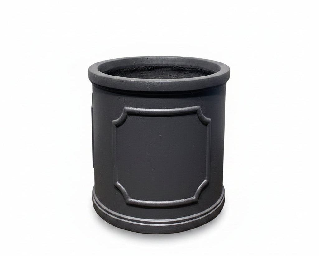 Macetero cilindro negro M 30 x 30
