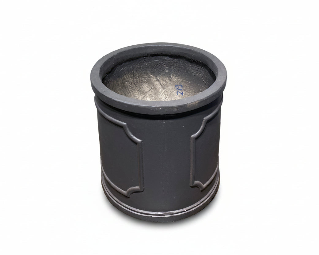 Macetero cilindro negro M 30 x 30