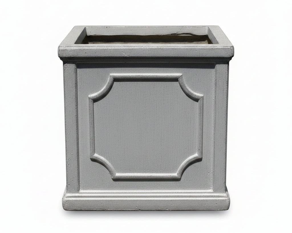 Macetero cubo gris S 25 x 25