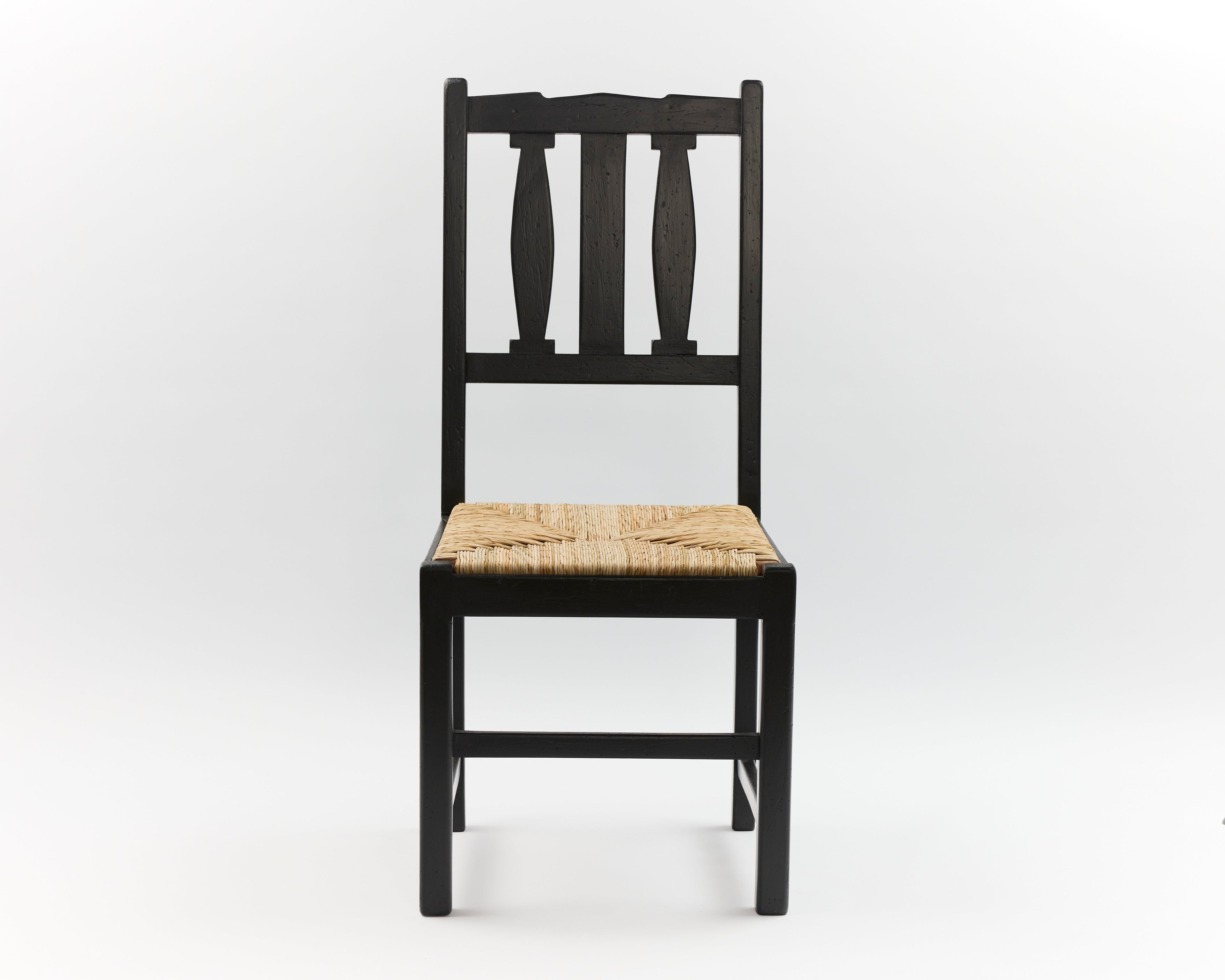 Silla Totora B Negro Envejecido