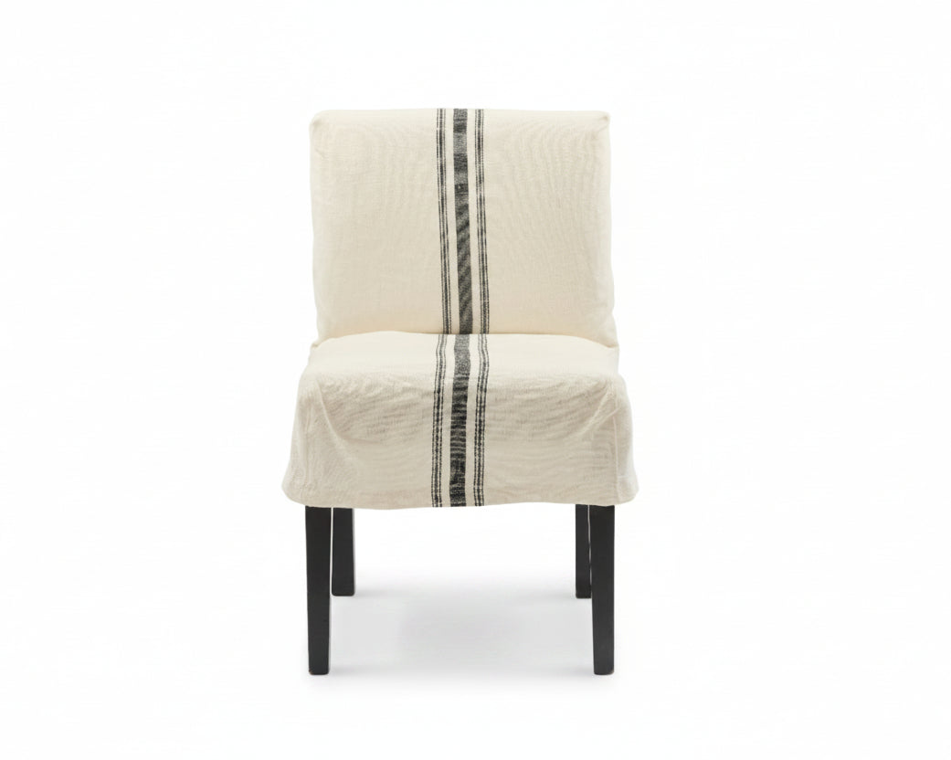 Silla funda Lino Rayas