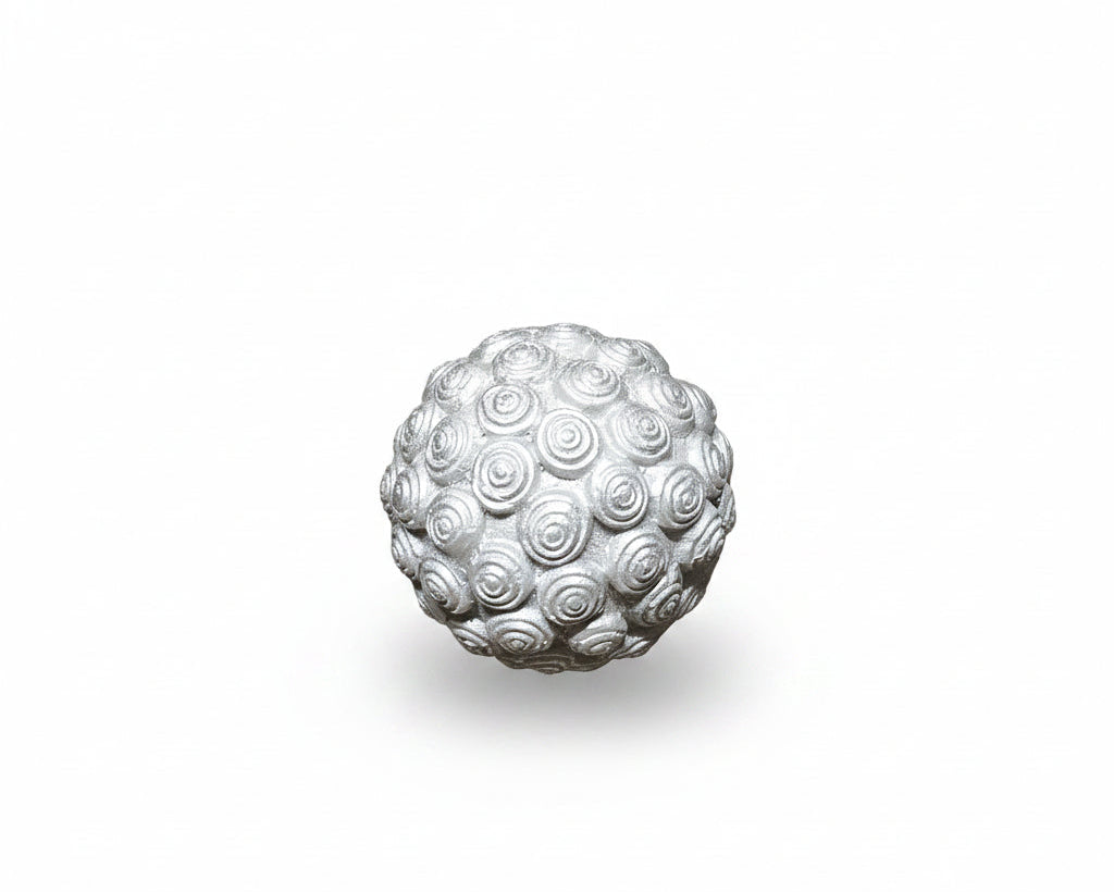 Esfera decorativa plateada M