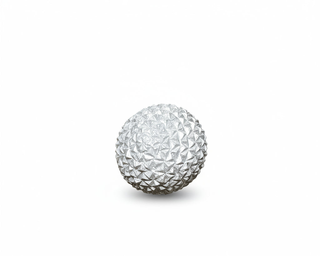 Esfera decorativa plateada S