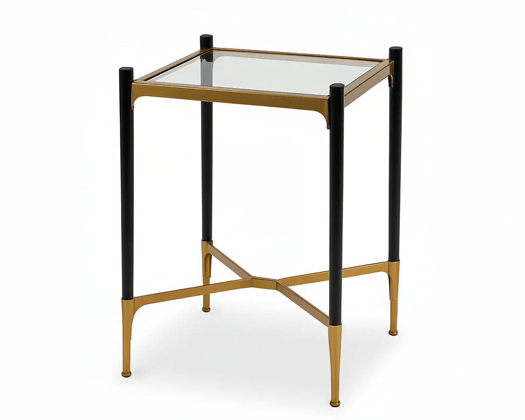 Mesa Lateral Fierro Vidrio
