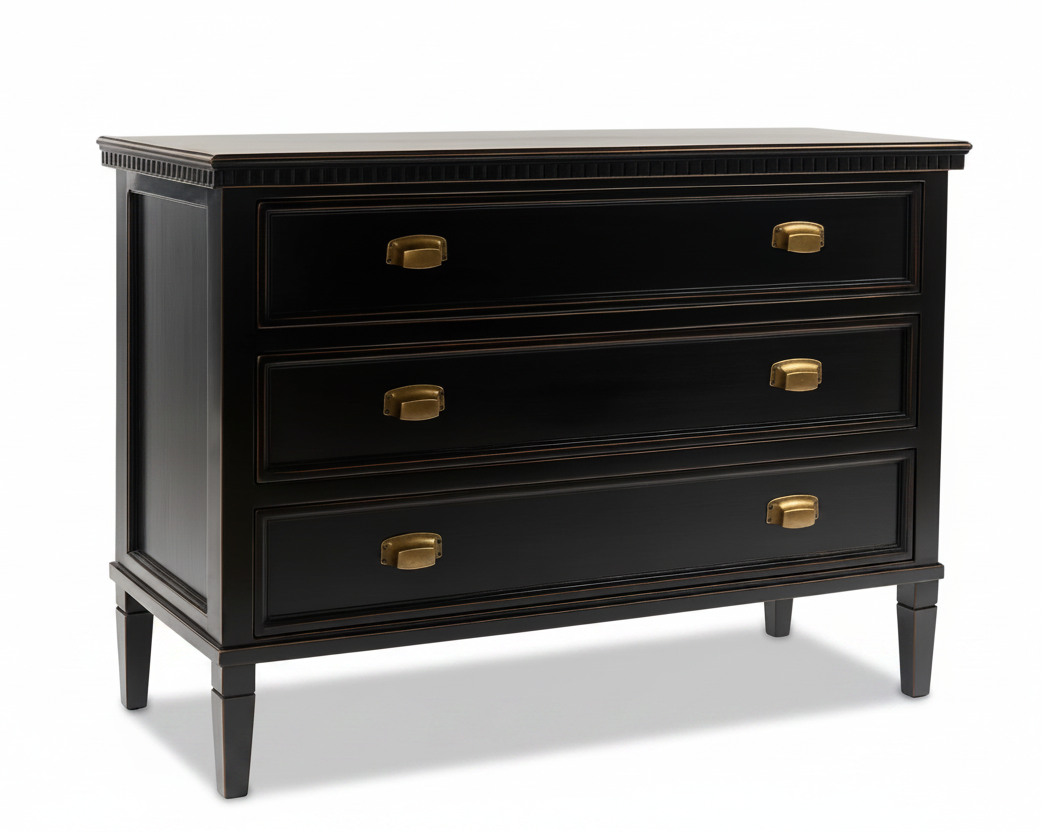 Mueble Tallado Negro
